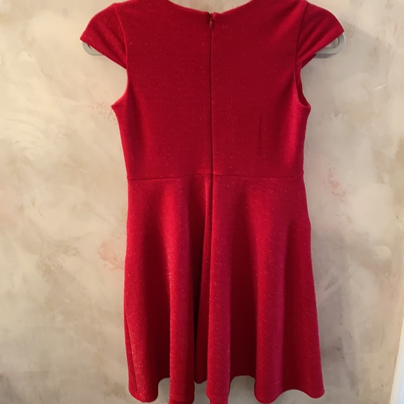 Bonnie Jean red sparkle holiday dress - Picture 4 of 5